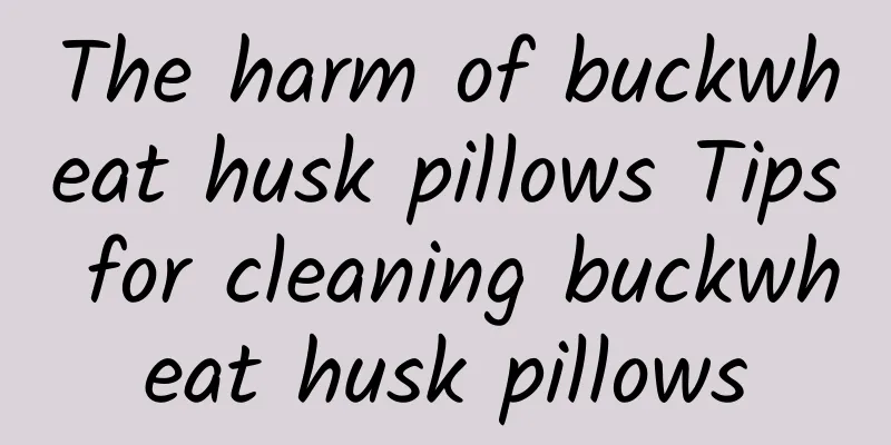 The harm of buckwheat husk pillows Tips for cleaning buckwheat husk pillows