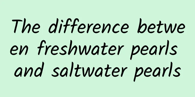 The difference between freshwater pearls and saltwater pearls