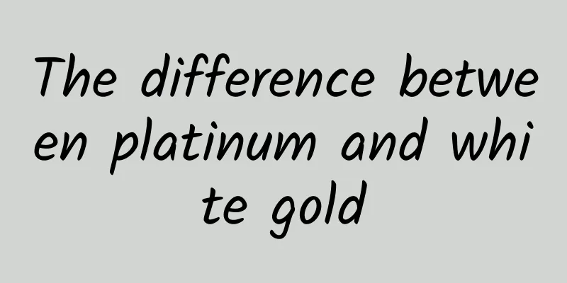 The difference between platinum and white gold