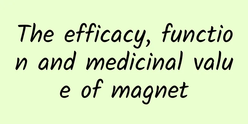 The efficacy, function and medicinal value of magnet