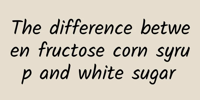 The difference between fructose corn syrup and white sugar