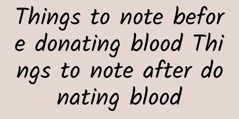 Things to note before donating blood Things to note after donating blood