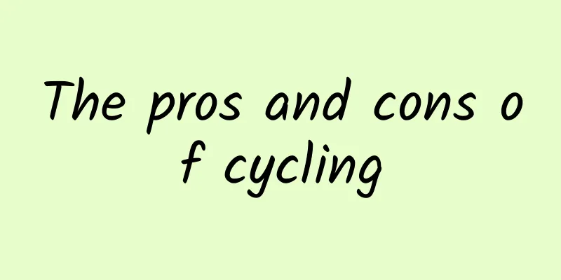 The pros and cons of cycling