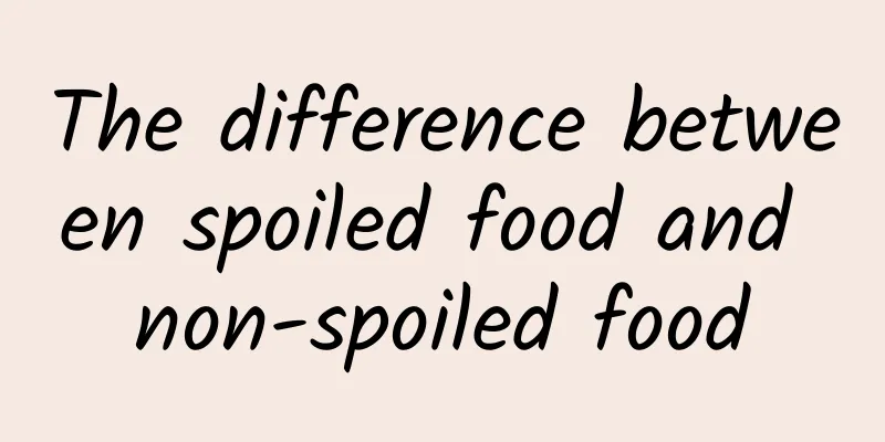 The difference between spoiled food and non-spoiled food