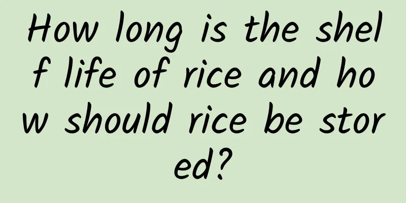 How long is the shelf life of rice and how should rice be stored?