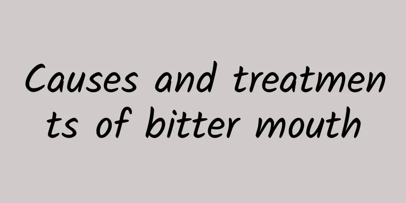 Causes and treatments of bitter mouth