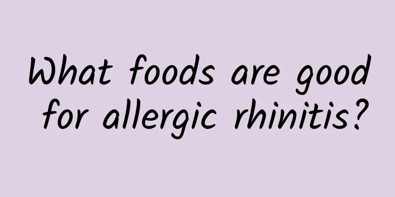 What foods are good for allergic rhinitis?