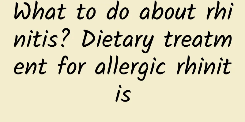 What to do about rhinitis? Dietary treatment for allergic rhinitis