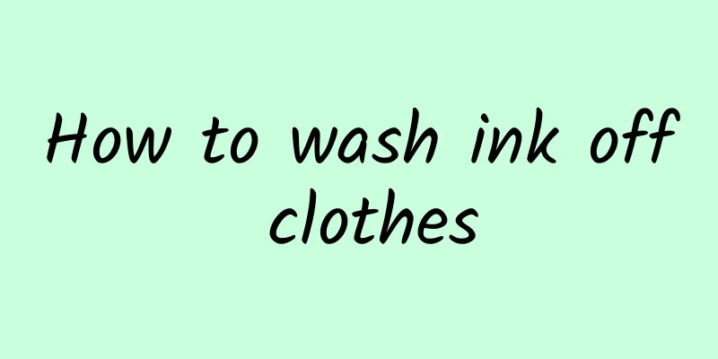 How to wash ink off clothes