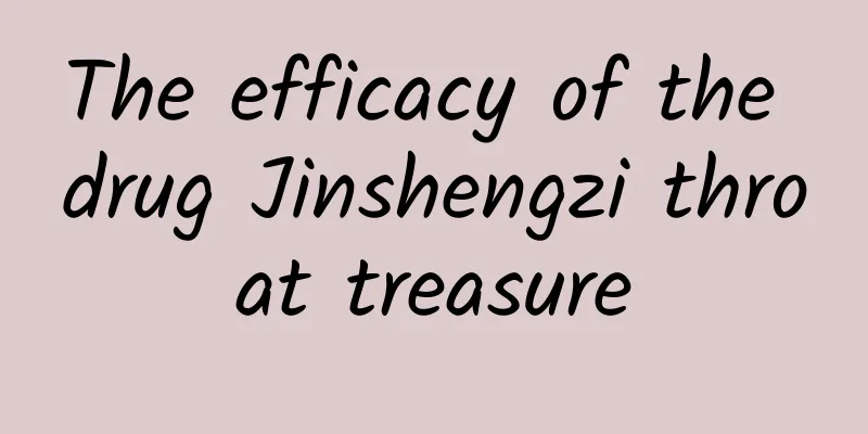 The efficacy of the drug Jinshengzi throat treasure