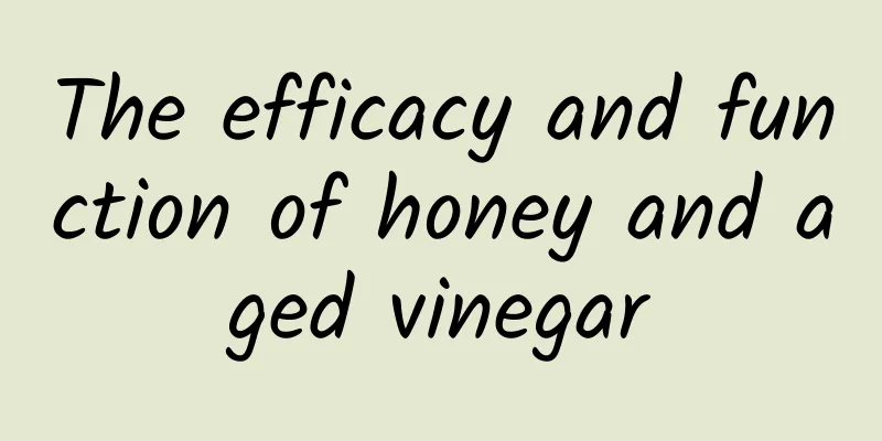 The efficacy and function of honey and aged vinegar