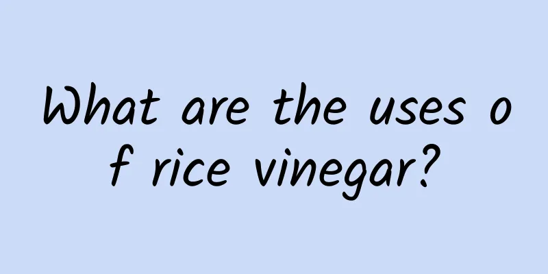 What are the uses of rice vinegar?