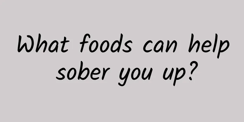 What foods can help sober you up?