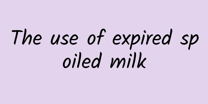 The use of expired spoiled milk