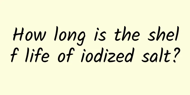 How long is the shelf life of iodized salt?