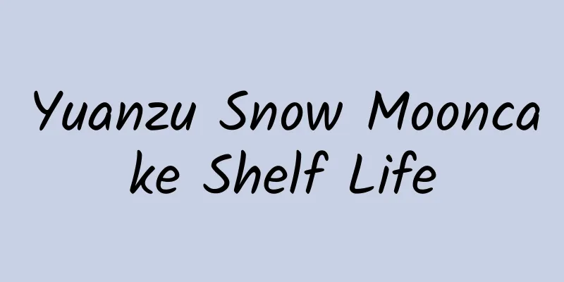 Yuanzu Snow Mooncake Shelf Life