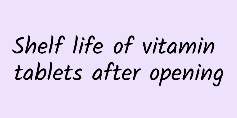 Shelf life of vitamin tablets after opening