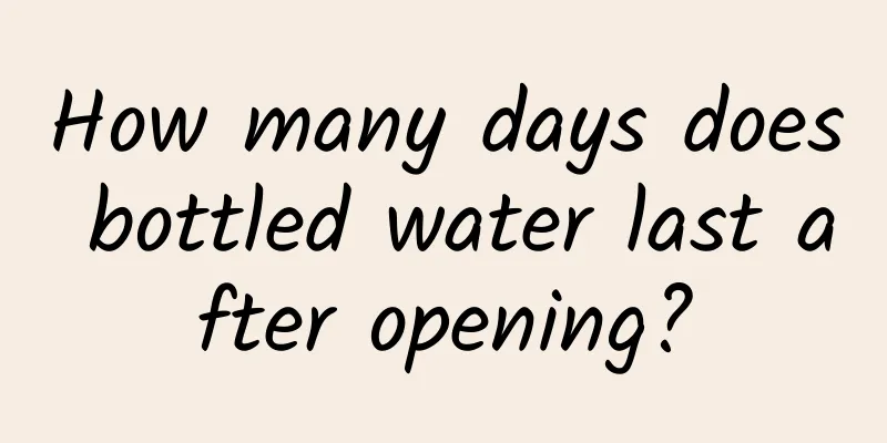 How many days does bottled water last after opening?