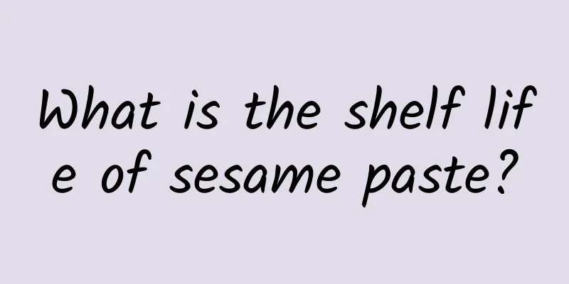 What is the shelf life of sesame paste?