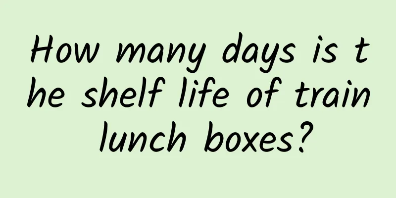 How many days is the shelf life of train lunch boxes?