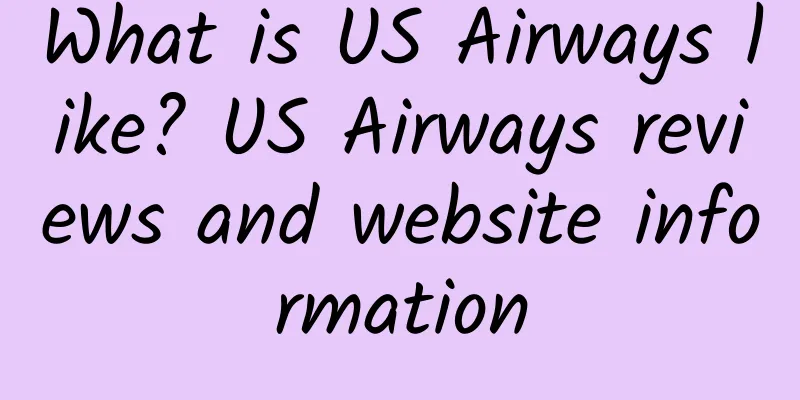 What is US Airways like? US Airways reviews and website information