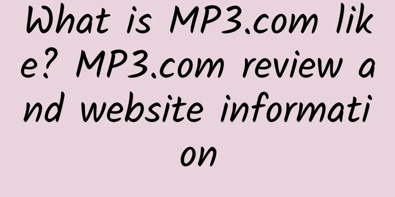 What is MP3.com like? MP3.com review and website information