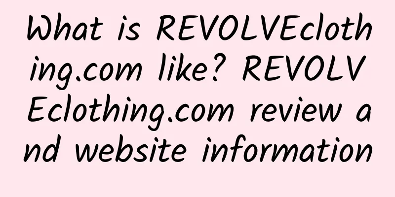 What is REVOLVEclothing.com like? REVOLVEclothing.com review and website information