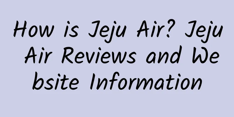 How is Jeju Air? Jeju Air Reviews and Website Information