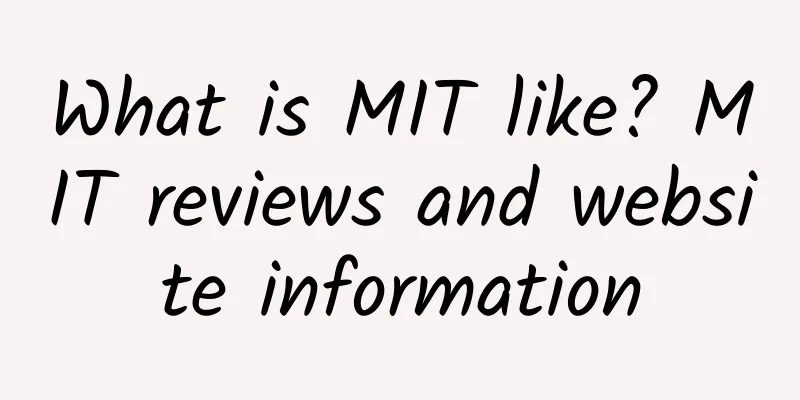 What is MIT like? MIT reviews and website information