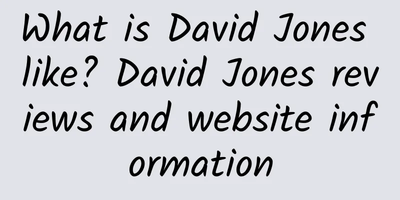 What is David Jones like? David Jones reviews and website information