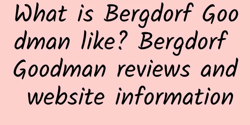 What is Bergdorf Goodman like? Bergdorf Goodman reviews and website information