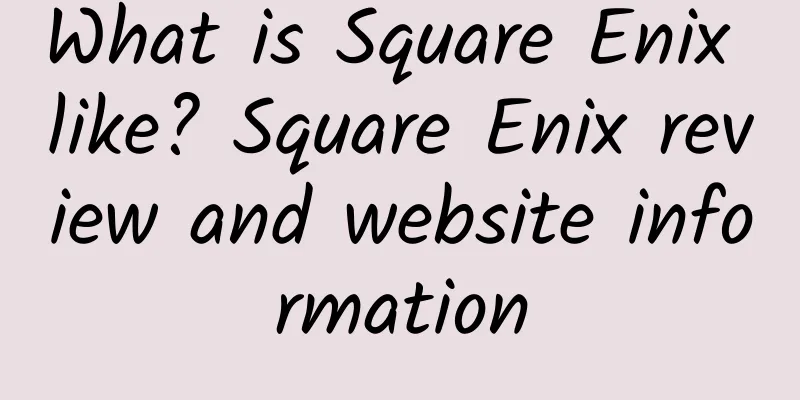 What is Square Enix like? Square Enix review and website information