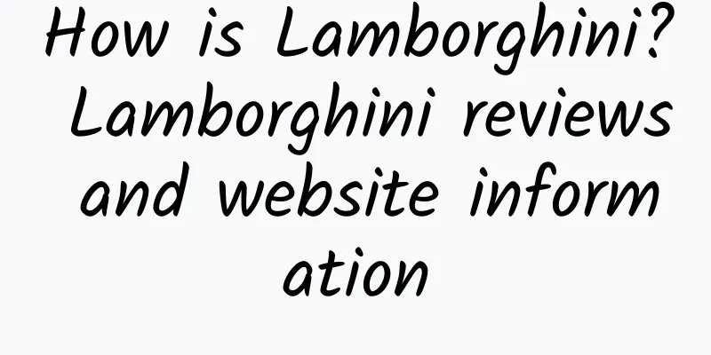 How is Lamborghini? Lamborghini reviews and website information
