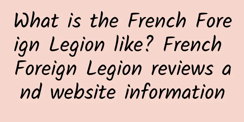What is the French Foreign Legion like? French Foreign Legion reviews and website information