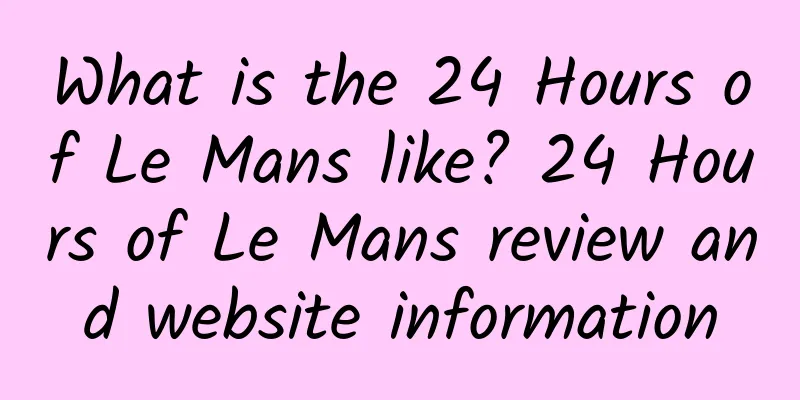 What is the 24 Hours of Le Mans like? 24 Hours of Le Mans review and website information