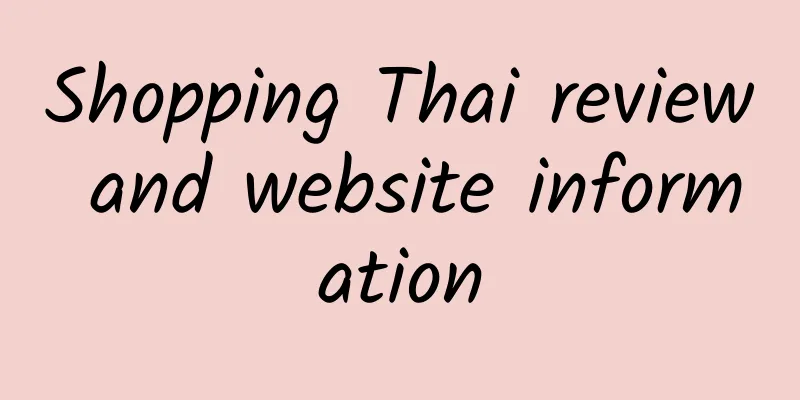 Shopping Thai review and website information
