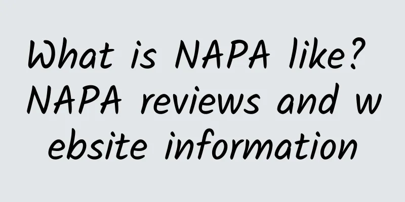 What is NAPA like? NAPA reviews and website information