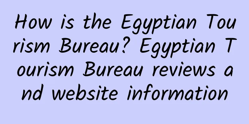 How is the Egyptian Tourism Bureau? Egyptian Tourism Bureau reviews and website information