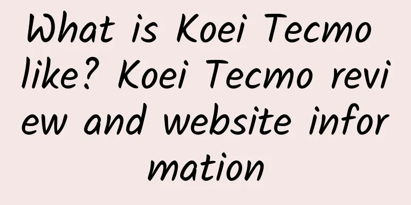 What is Koei Tecmo like? Koei Tecmo review and website information