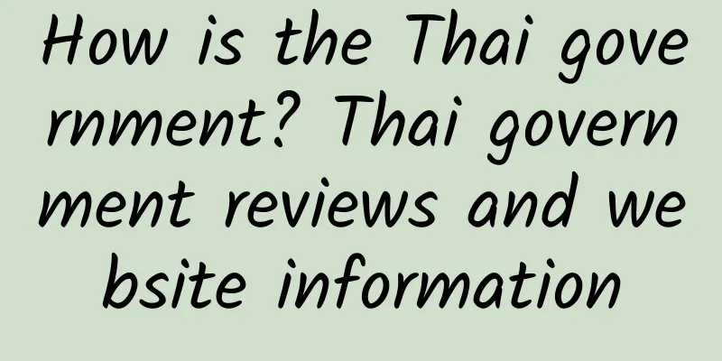 How is the Thai government? Thai government reviews and website information