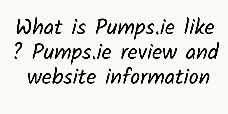 What is Pumps.ie like? Pumps.ie review and website information