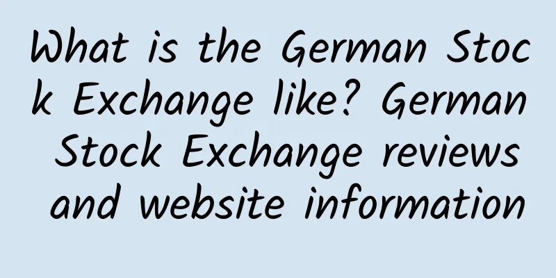 What is the German Stock Exchange like? German Stock Exchange reviews and website information