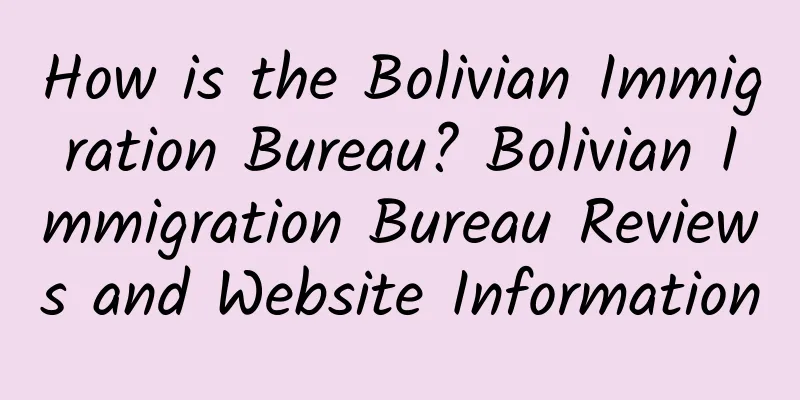 How is the Bolivian Immigration Bureau? Bolivian Immigration Bureau Reviews and Website Information