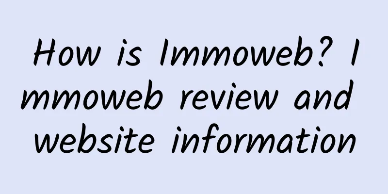 How is Immoweb? Immoweb review and website information