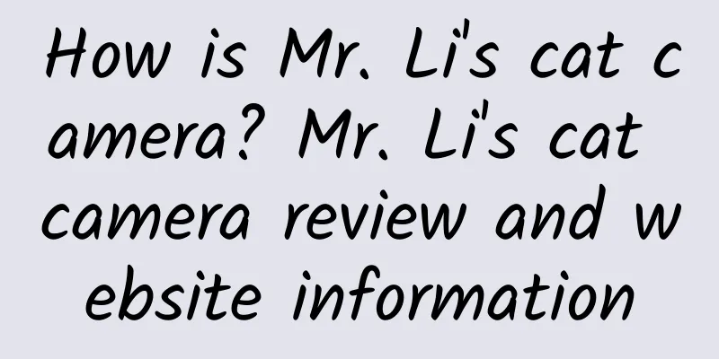 How is Mr. Li's cat camera? Mr. Li's cat camera review and website information
