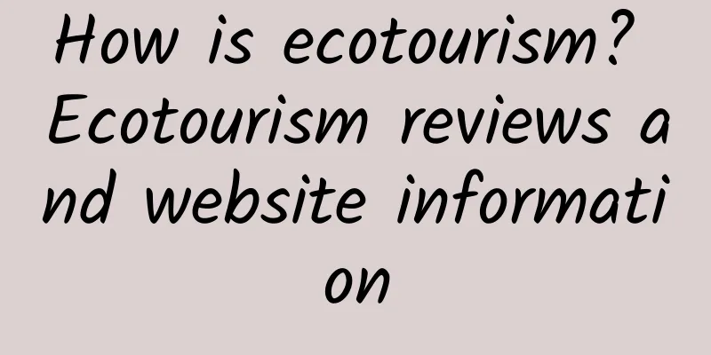 How is ecotourism? Ecotourism reviews and website information