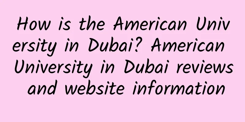 How is the American University in Dubai? American University in Dubai reviews and website information