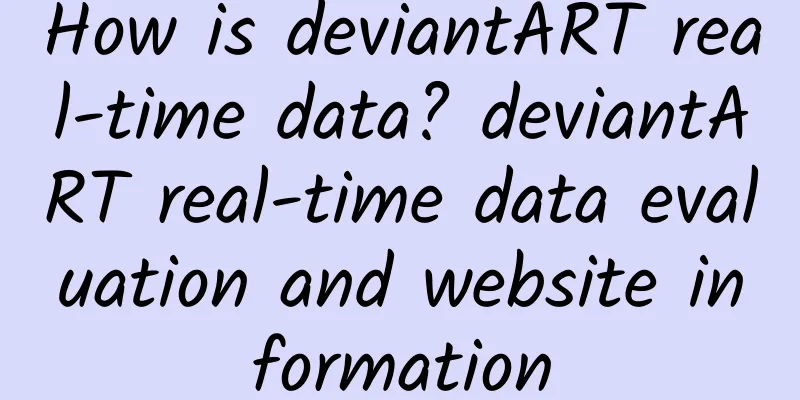 How is deviantART real-time data? deviantART real-time data evaluation and website information