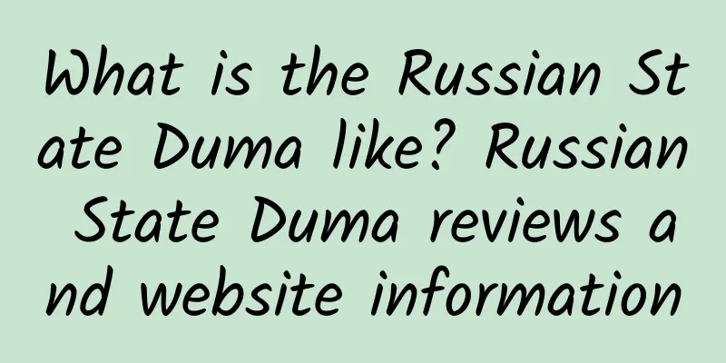 What is the Russian State Duma like? Russian State Duma reviews and website information