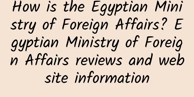 How is the Egyptian Ministry of Foreign Affairs? Egyptian Ministry of Foreign Affairs reviews and website information
